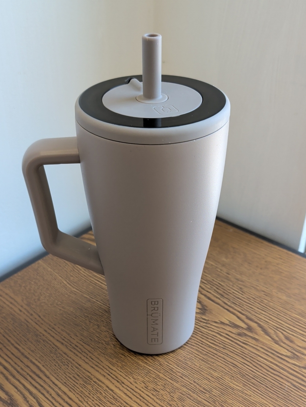 BrüMate Insulated Travel Mug with Handle - Taupe